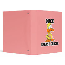 Duck Breast Cancer Notebook binders