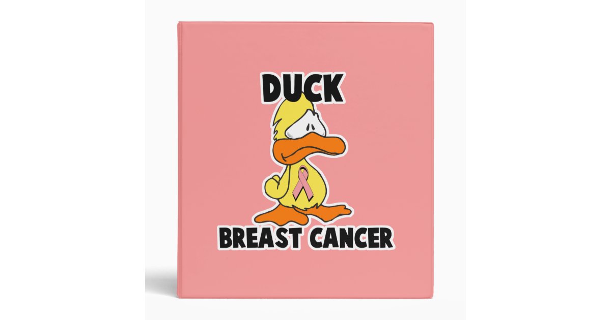 Duck Breast Cancer Notebook Binder Zazzle