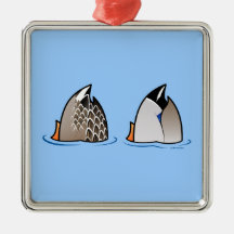 Duck Butts Christmas Ornaments