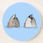 Customizable Duck Butts Sandstone Drink Coaster