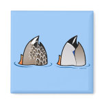 Customizable Duck Butts Square Magnet