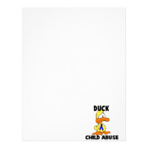 Duck Child Abuse Letterhead Design