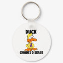 Duck Crohns Disease keychains