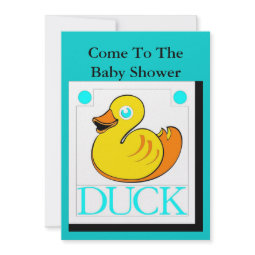 Duck Design Baby Shower invitation
