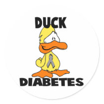 Duck Diabetes Stickers