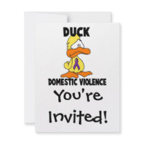 Duck Domestic Violence Invitations