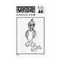 duck drawing postage