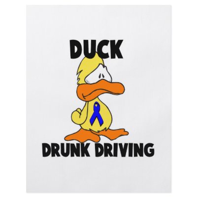 Duck Drunk Driving Full Color Flyer Zazzle_flyer
