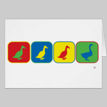 Duck Duck Duck Goose Pop Art cards