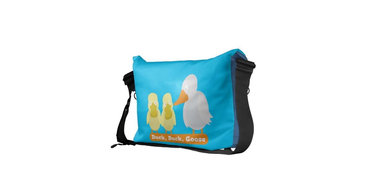Duck, Duck, Goose messenger bag Zazzle