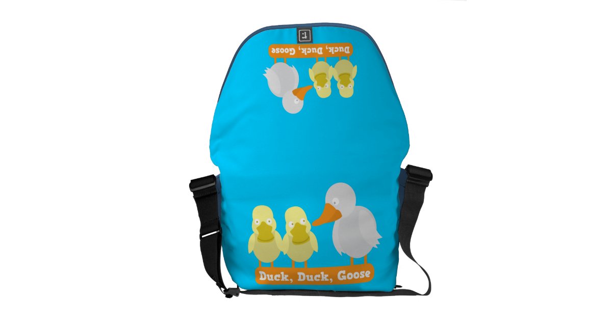 Duck, Duck, Goose messenger bag Zazzle