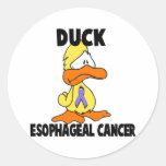 Duck Esophageal Cancer Round Stickers