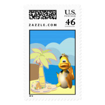 Duck Fun Postage Stamp