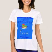 Duck-Girl & Crane go to College teaser t-shirts