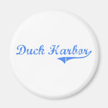 Duck Harbor Massachusetts Classic Design Fridge Magnets