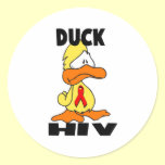 Duck HIV stickers