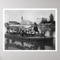 Duck Hunting Alaska Photo 1912 Print