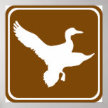 Duck Hunting Highway Sign (2) posters