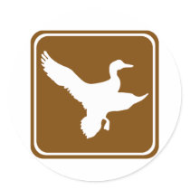 Duck Hunting Highway Sign (2) stickers by wesleyowns Duck Hunting Highway Sign (2) stickers