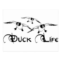 DUCK HUNTING POSTCARD