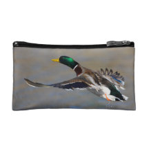 duck in flight cosmetics bags