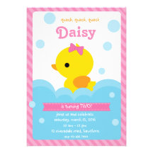 Duck Invitation / Rubber Duck Invitation