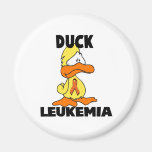 Duck Leukemia (Orange Ribbon) Magnets