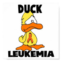 Duck Leukemia (Orange Ribbon) posters