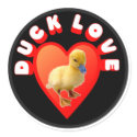 Duck Love Sticker by burntright Duck Love Sticker