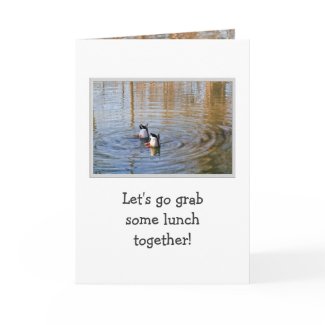Duck Lunch card