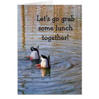 Duck Lunch card