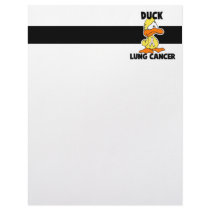 Duck Lung Cancer Custom Letterhead
