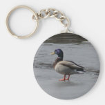 Duck On Ice Key Chain