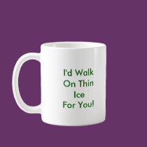 Duck on Thin Ice mugs