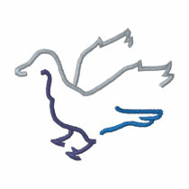 Duck Outline embroidered shirts