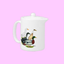 Duck Quartet teapots
