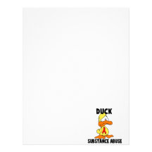 Duck Substance Abuse Customized Letterhead