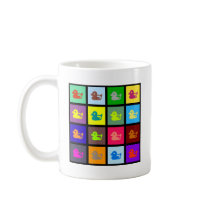 Duck Tile Wallpaper Coffee Mug