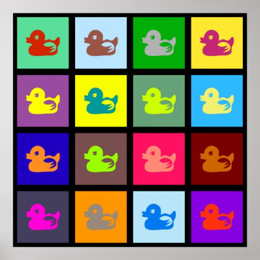 Duck Tile Wallpaper Posters