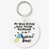 Duck Toller Agility Dog keychains by MenagerieMayhem Duck Toller Agility Dog keychains