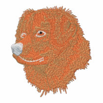 Duck Toller Head embroidered shirts by ZazzleEmbroidery Duck Toller Head embroidered shirts
