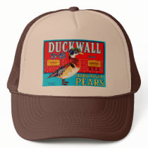 Duck Wall Hood River Pears hats by AllVintage Duck Wall Hood River Pears hats