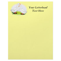 Duck:  White Pekins Custom Letterhead
