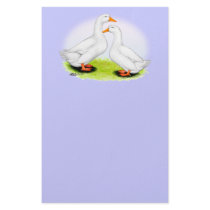 Duck:  White Pekins Customized Stationery