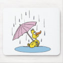 duck with umbrella mousepads by doonidesignsanimals duck with umbrella mousepads