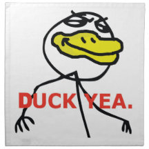 Duck Yea - set of 4 Napkins