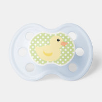 Duckie on Dots pacifiers