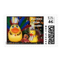 Duckies Give Thanks - (Medium Horizontal) Stamp