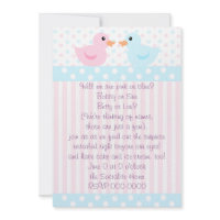 Duckies of Pink and Blue Invitations
