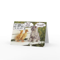 Ducklings and Kitten cards
